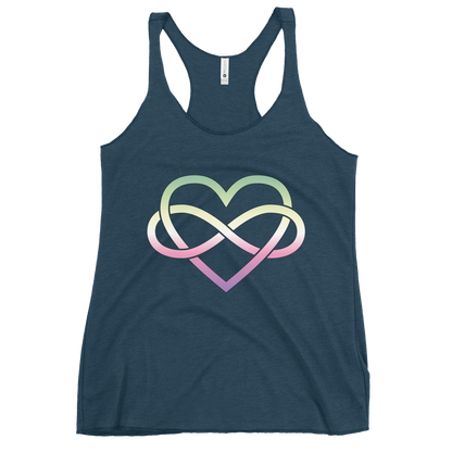 Polyamory Infinity Heart - Genderfae Women's Racerback Tank