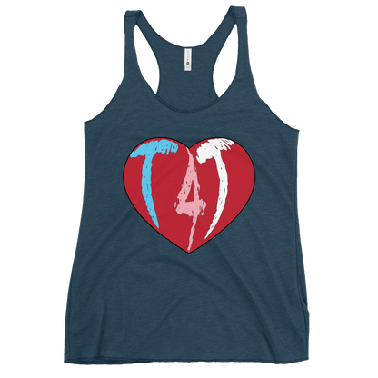 T4T Heart Women's Racerback Tank