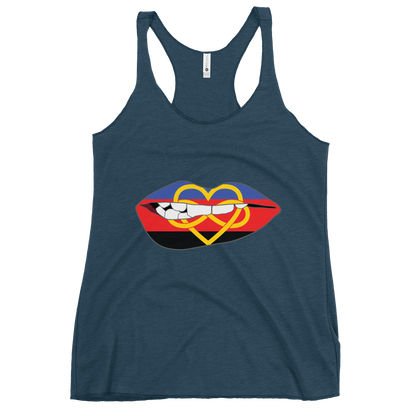 Biting Lips - Polyamory Flag Women's Racerback Tank