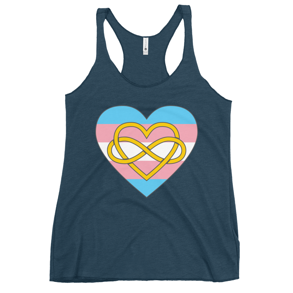 Polyamory Infinity Heart Trans Pride Women's Racerback Tank