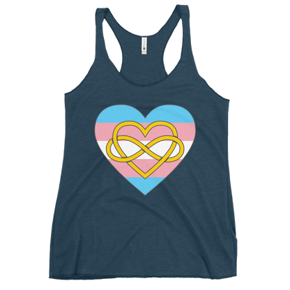 Polyamory Infinity Heart Trans Pride Women's Racerback Tank