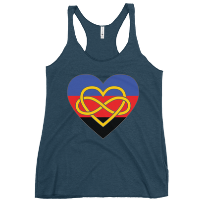 Polyamory Infinity Heart Pride Women's Racerback Tank