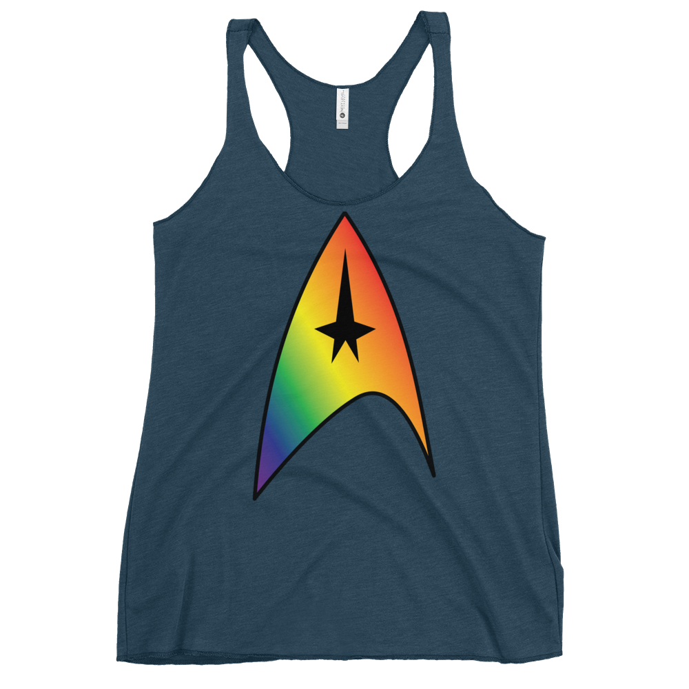 Starfleet Insignia - Rainbow Pride Women's Racerback Tank