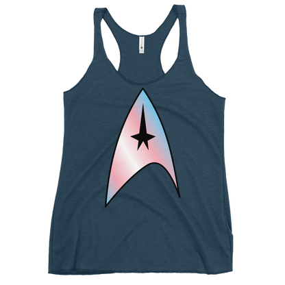 Starfleet Insignia - Trans Pride Women's Racerback Tank