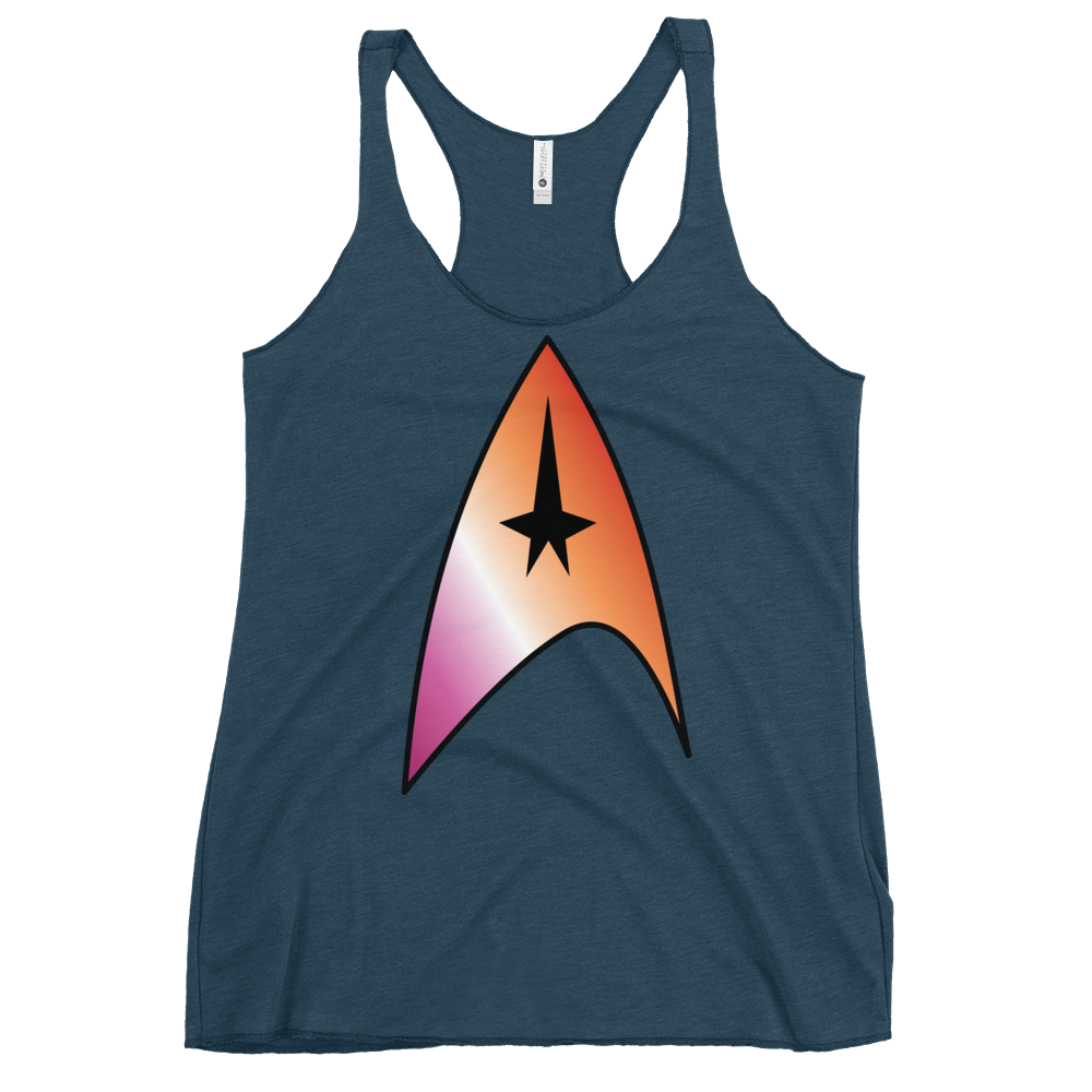 Starfleet Insignia - Lesbian Pride Women's Racerback Tank