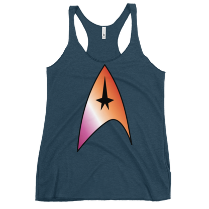 Starfleet Insignia - Lesbian Pride Women's Racerback Tank