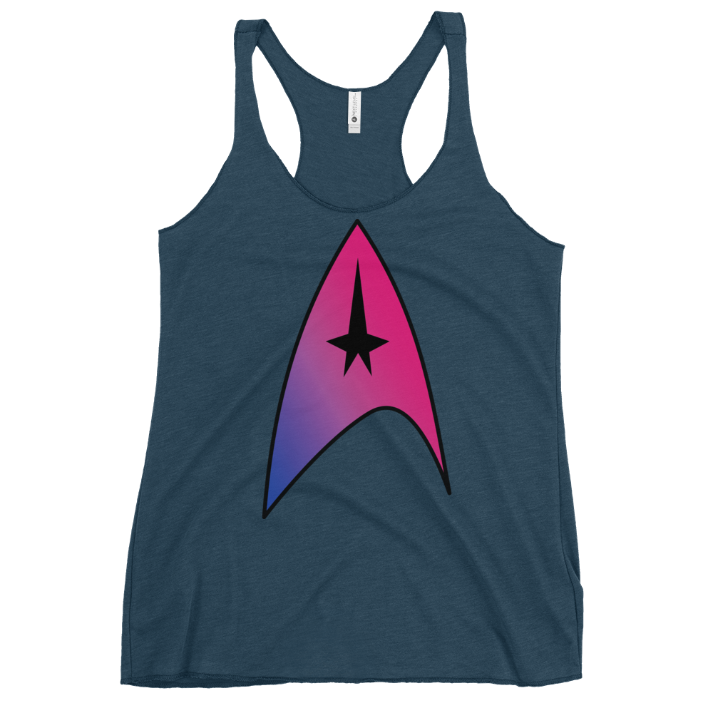 Starfleet Insignia - Bisexual Pride Women's Racerback Tank