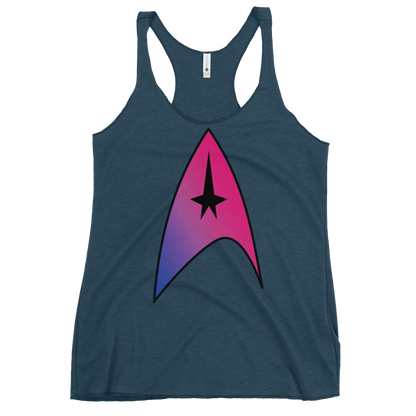 Starfleet Insignia - Bisexual Pride Women's Racerback Tank