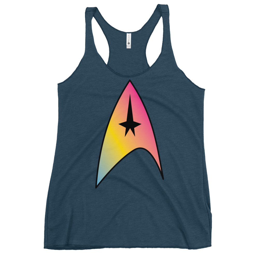 Starfleet Insignia - Pansexual Pride Women's Racerback Tank