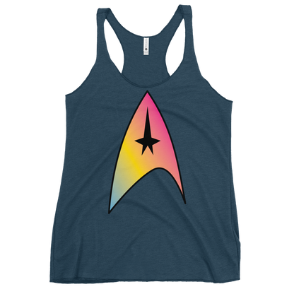 Starfleet Insignia - Pansexual Pride Women's Racerback Tank