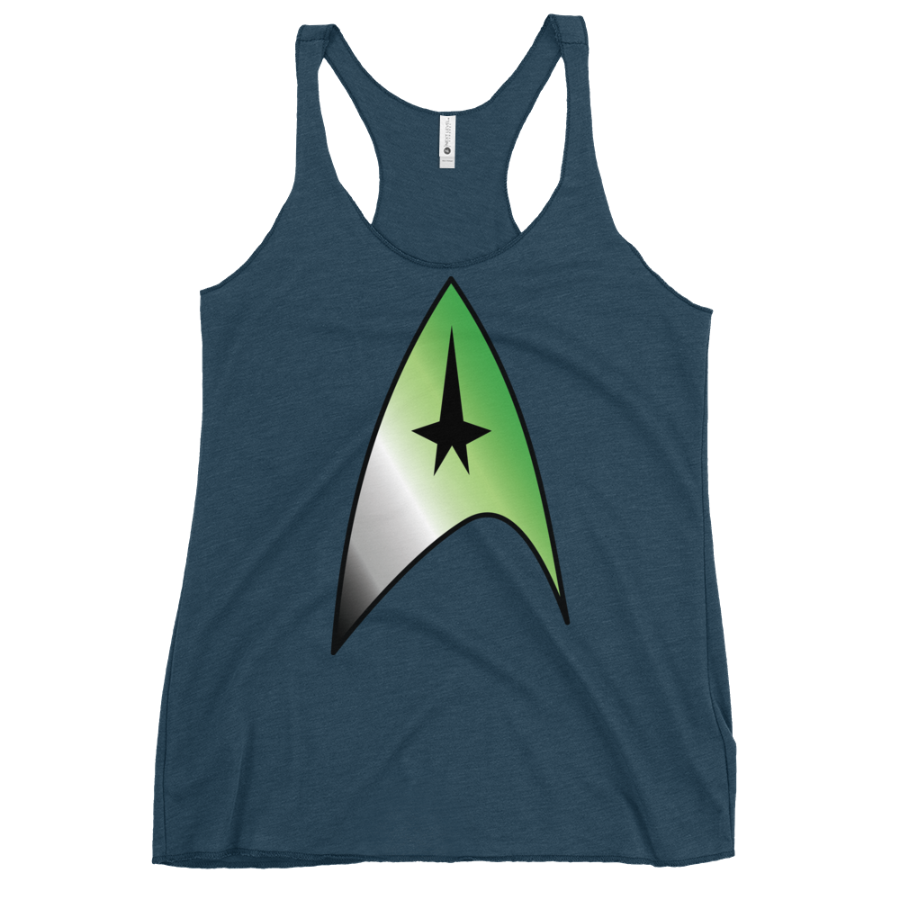 Starfleet Insignia - Aromantic Pride Women's Racerback Tank