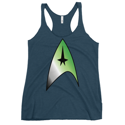 Starfleet Insignia - Aromantic Pride Women's Racerback Tank