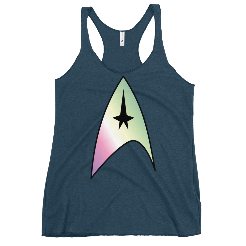 Starfleet Insignia - Genderfae Pride Women's Racerback Tank