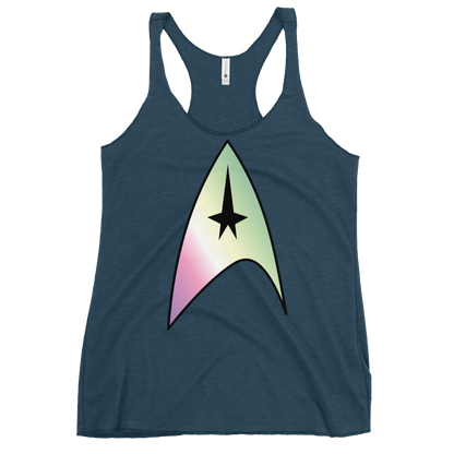 Starfleet Insignia - Genderfae Pride Women's Racerback Tank