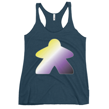 Queerple - Non-binary Pride Women's Racerback Tank