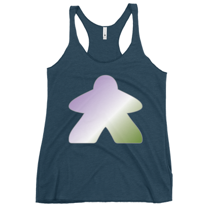 Queerple - Genderqueer Pride Women's Racerback Tank