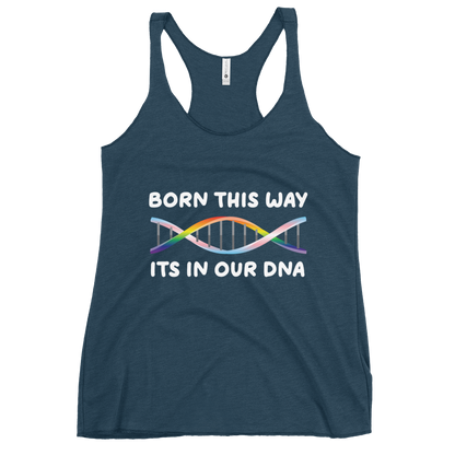 Born This Way - Rainbow/Trans Women's Racerback Tank