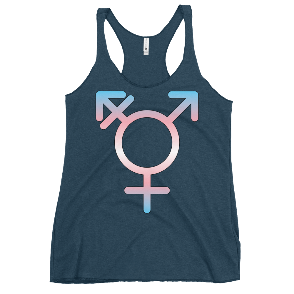 Transgender Symbol - Trans Pride Women's Racerback Tank