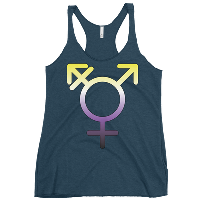 Transgender Symbol - Non-binary Pride Women's Racerback Tank