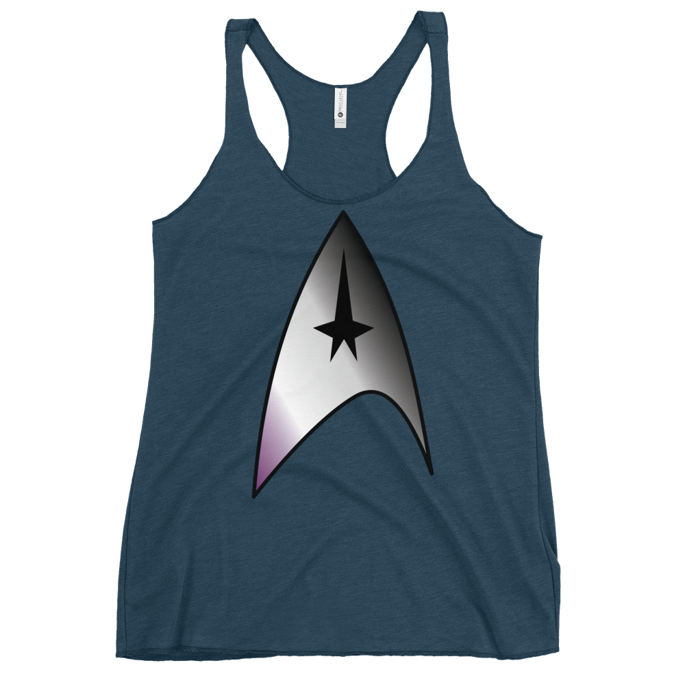 Starfleet Insignia - Asexual/Demisexual Pride Women's Racerback Tank