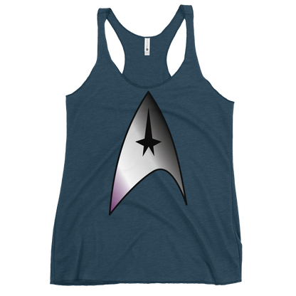 Starfleet Insignia - Asexual/Demisexual Pride Women's Racerback Tank