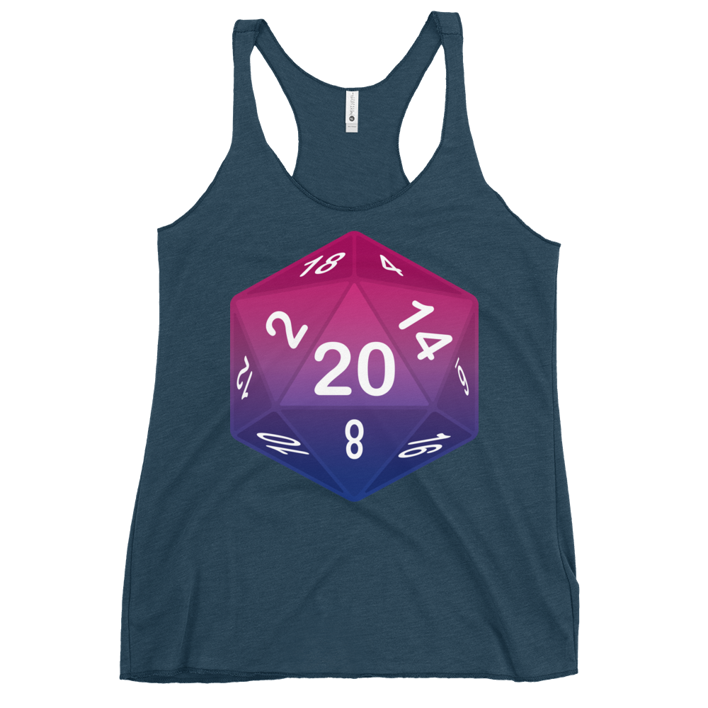 Pride Dice - Bisexual Women's Racerback Tank