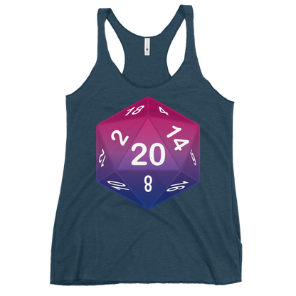 Pride Dice - Bisexual Women's Racerback Tank