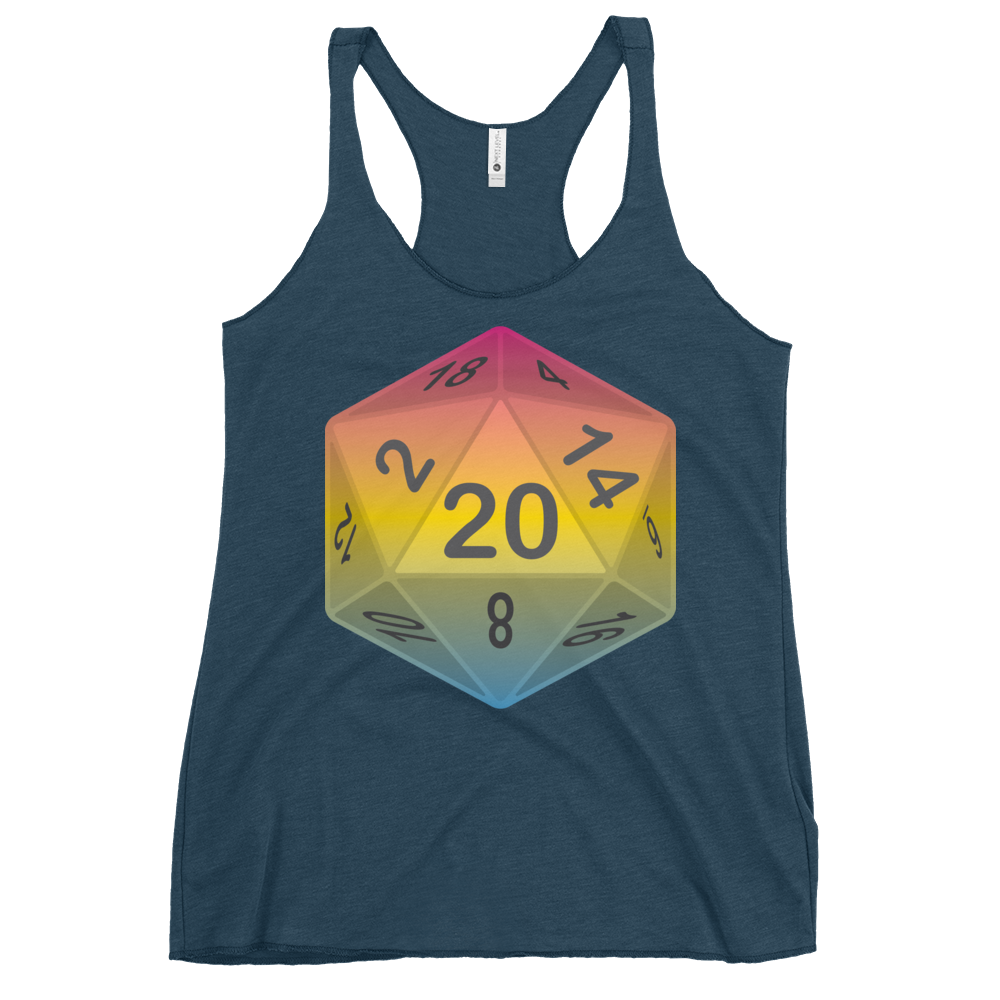 Pride Dice - Pansexual Women's Racerback Tank