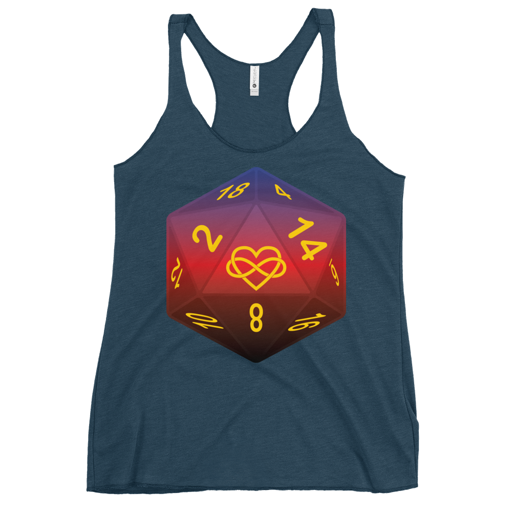 Pride Dice - Polyamory Women's Racerback Tank