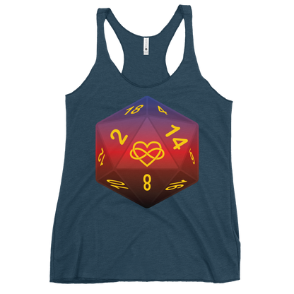 Pride Dice - Polyamory Women's Racerback Tank