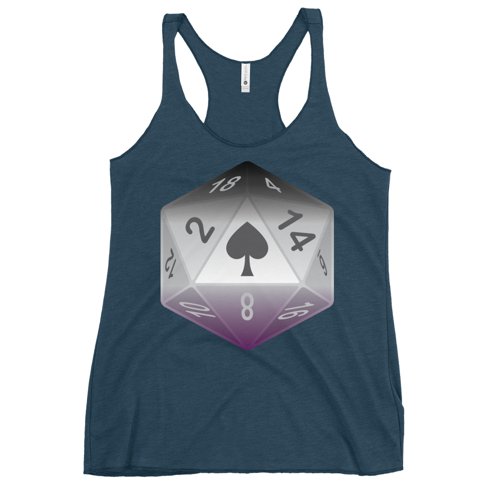 Pride Dice - Asexual Women's Racerback Tank