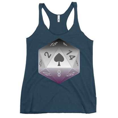 Pride Dice - Asexual Women's Racerback Tank