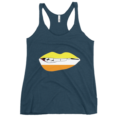 Biting Lips - Maverique Flag Women's Racerback Tank