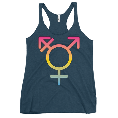 Transgender Symbol - Pansexual Pride Women's Racerback Tank