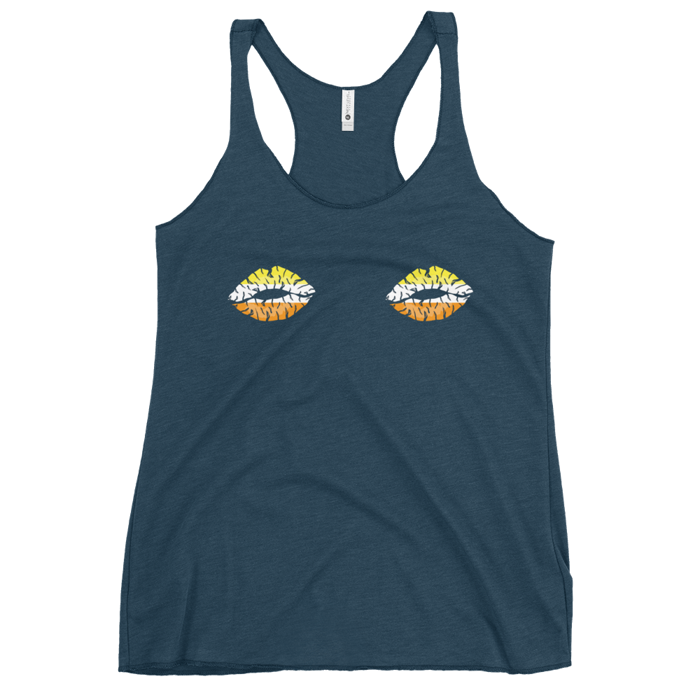 Maverique Boob Kisses Women's Racerback Tank