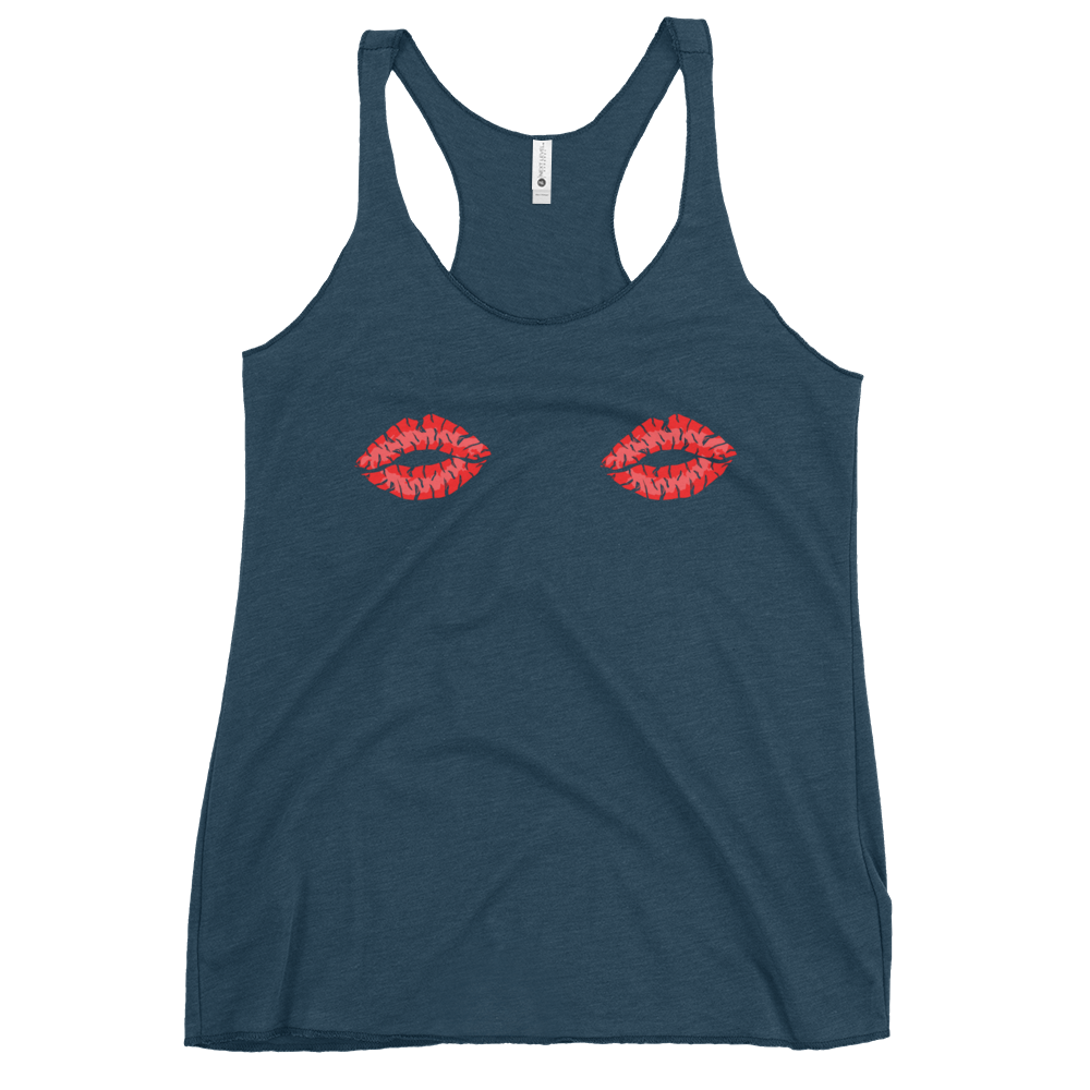 Boob Kisses Women's Racerback Tank