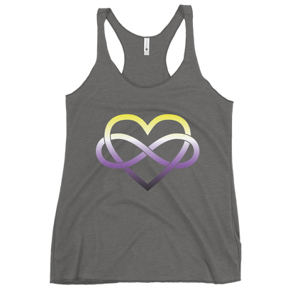 Polyamory Infinity Heart - Non-binary Women's Racerback Tank