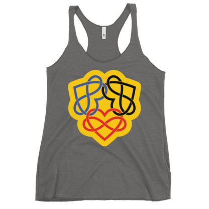 Poly Infinity Hearts Interlocked Women's Racerback Tank