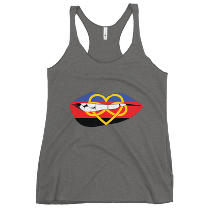 Biting Lips - Polyamory Flag Women's Racerback Tank