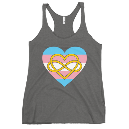 Polyamory Infinity Heart Trans Pride Women's Racerback Tank