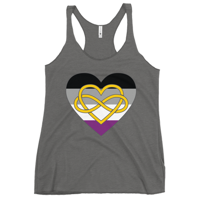 Polyamory Infinity Heart Asexual Pride Women's Racerback Tank