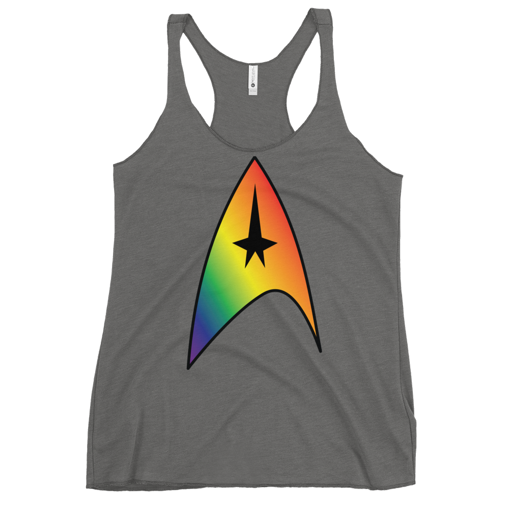 Starfleet Insignia - Rainbow Pride Women's Racerback Tank