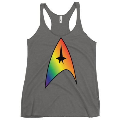 Starfleet Insignia - Rainbow Pride Women's Racerback Tank