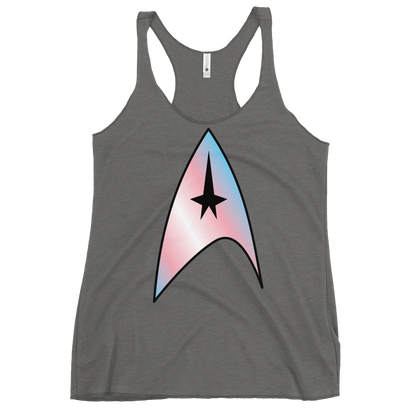 Starfleet Insignia - Trans Pride Women's Racerback Tank