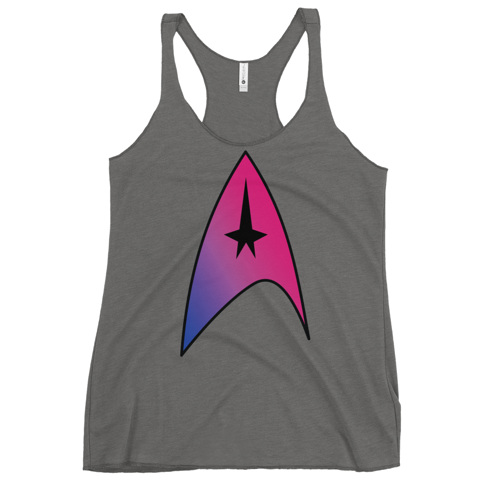 Starfleet Insignia - Bisexual Pride Women's Racerback Tank