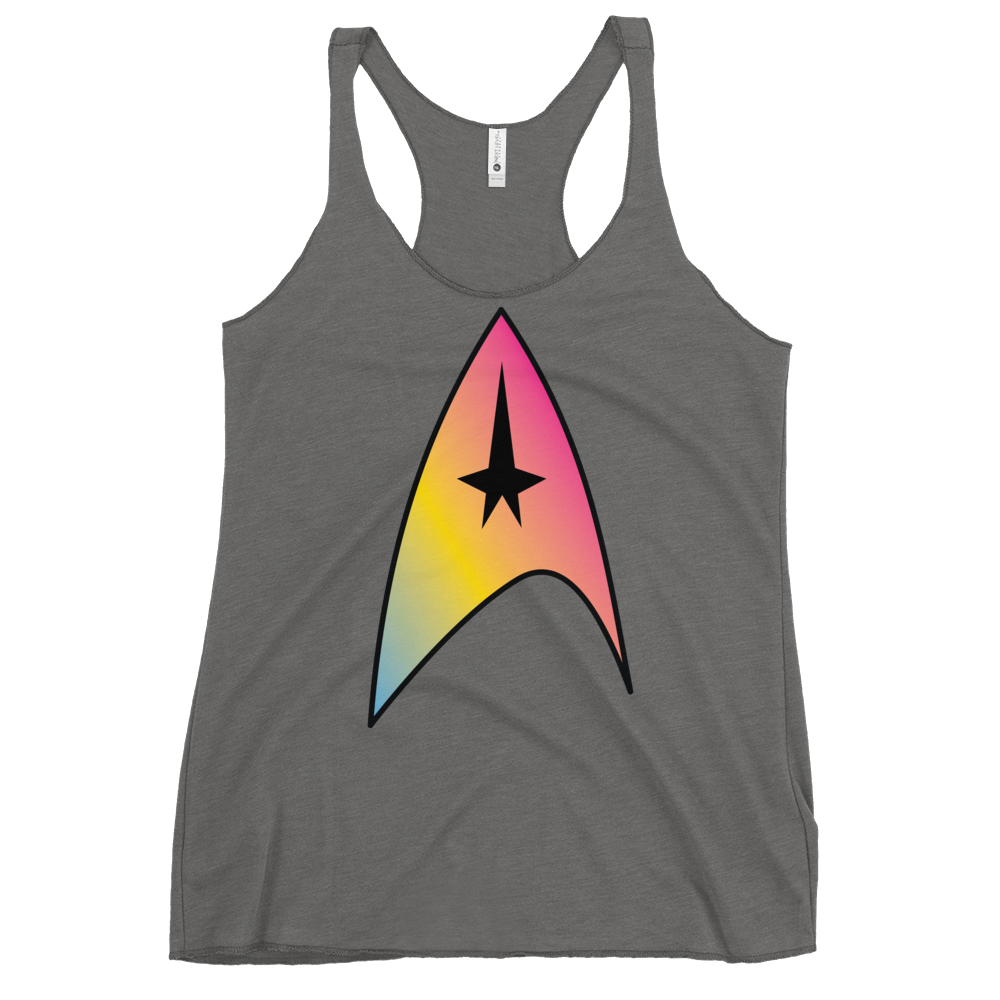 Starfleet Insignia - Pansexual Pride Women's Racerback Tank