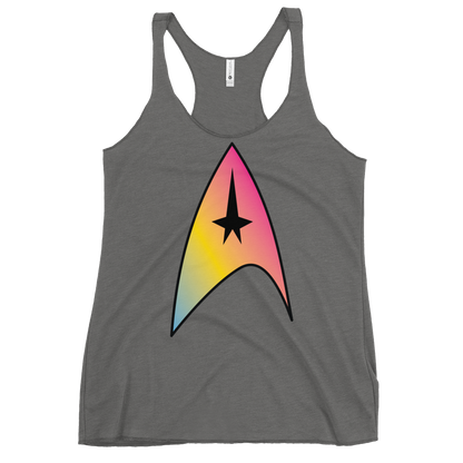 Starfleet Insignia - Pansexual Pride Women's Racerback Tank