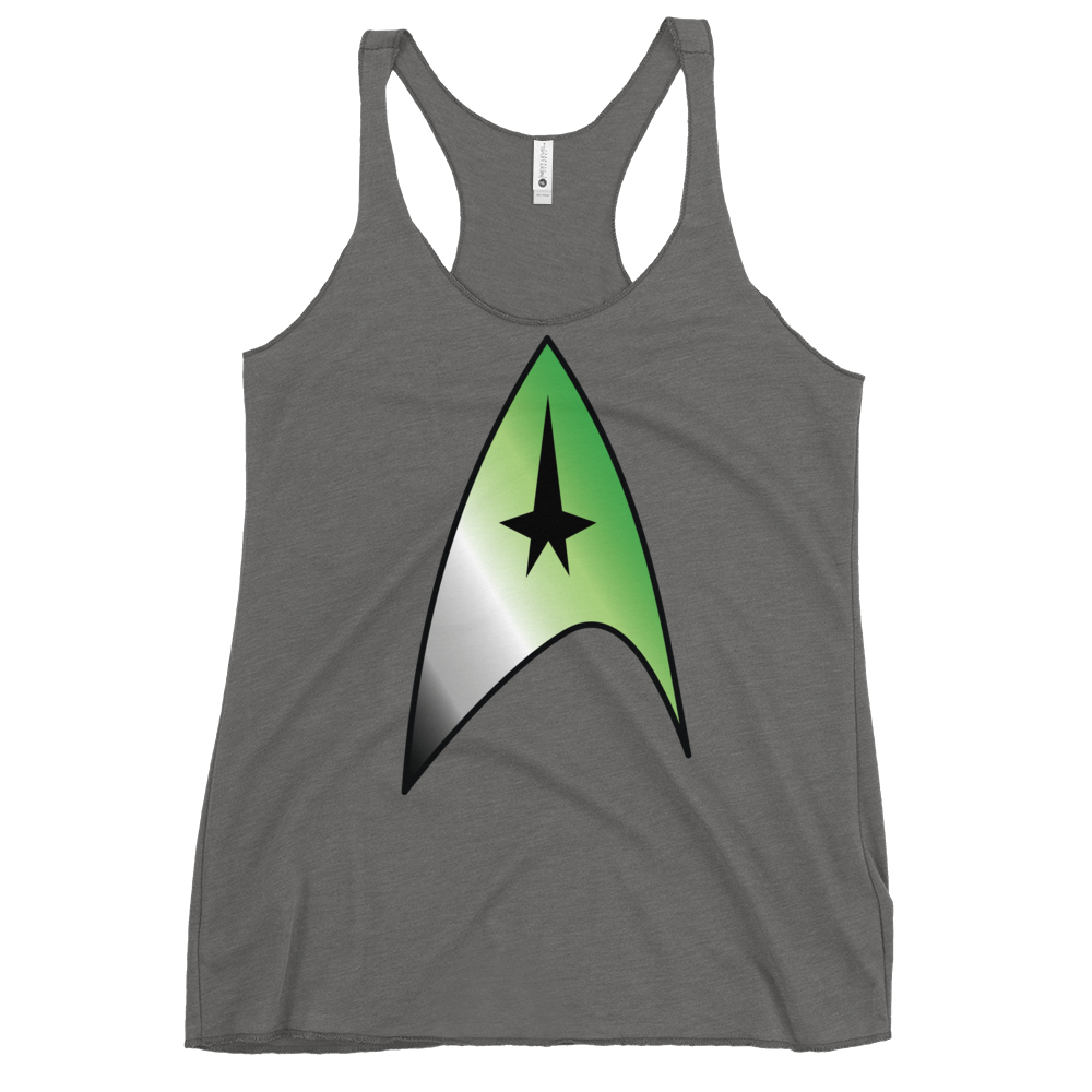 Starfleet Insignia - Aromantic Pride Women's Racerback Tank