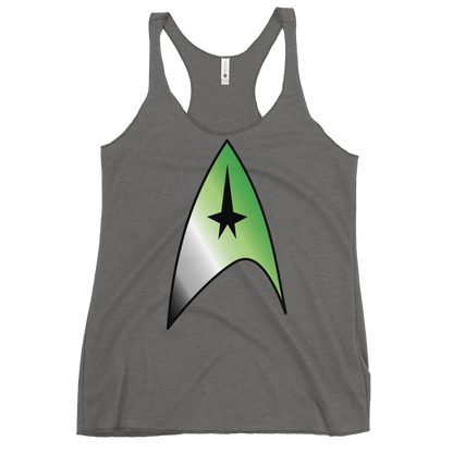 Starfleet Insignia - Aromantic Pride Women's Racerback Tank