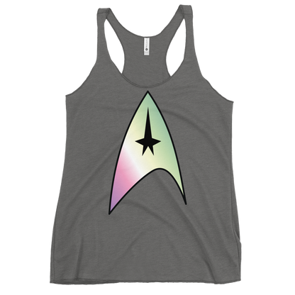 Starfleet Insignia - Genderfae Pride Women's Racerback Tank